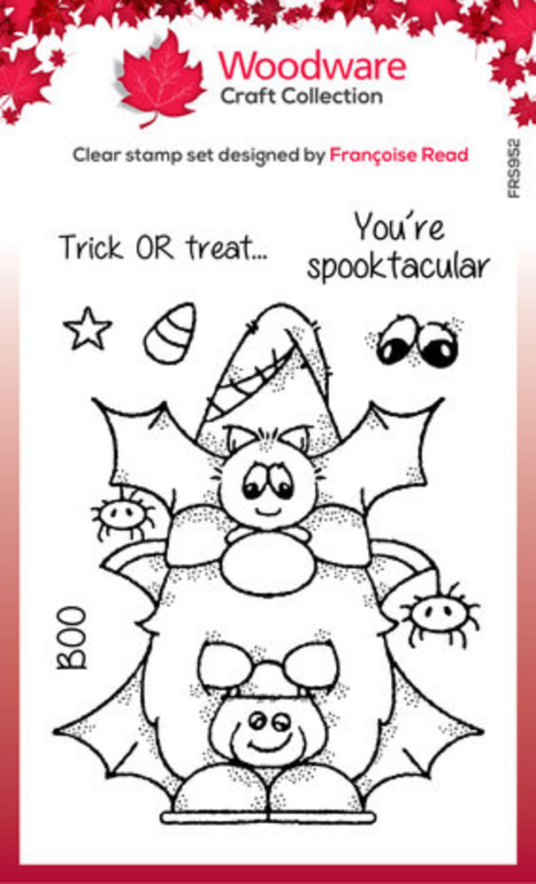 Woodware Bat Gnome Clear Stamps (FRS952) Woodware Bat Gnome Clear Stamps (FRS952)