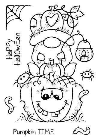 Woodware Pumpkin Gnome Clear Stamps (FRS954) Woodware Pumpkin Gnome Clear Stamps (FRS954)