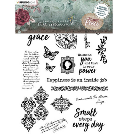 Studio Light Inner Peace Rub-on Transfers Quotes & Vintage Elements (JMA-IP-RUB03)