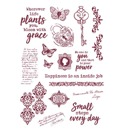 Studio Light Inner Peace Rub-on Transfers Quotes & Vintage Elements (JMA-IP-RUB03)