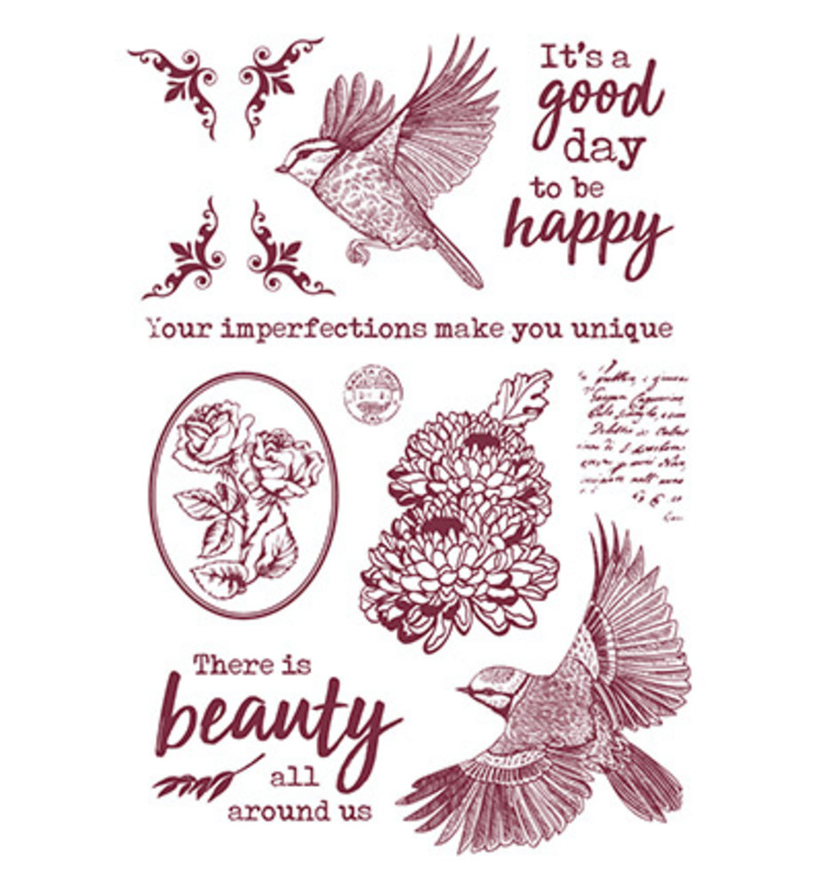 Studio Light Inner Peace Rub-on Transfers Quotes & Vintage Elements (JMA-IP-RUB03)