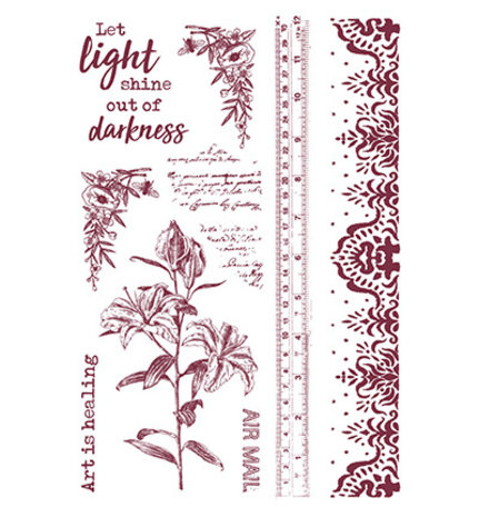 Studio Light Inner Peace Rub-on Transfers Quotes & Vintage Elements (JMA-IP-RUB03)