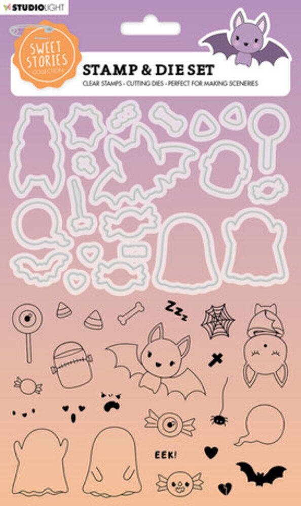 Studio Light Sweet Stories Stamp & Die Halloween (SL-SS-SCD48)