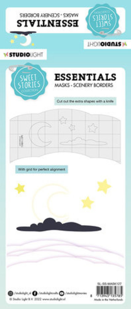 Studio Light Sweet Stories Masking Stencil Starry Night (SL-SS-MASK127) Studio Light Sweet Stories Masking Stencil Starry Night (SL-SS-MASK127)