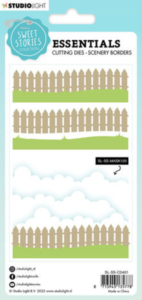 Studio Light Sweet Stories Snijmal Border Fence (SL-SS-CD401)