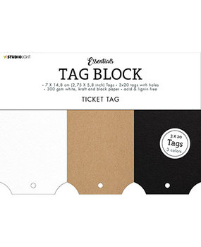 Studio Light Essentials Tag Block Ticket (SL-ES-TAGBL06) Studio Light Essentials Tag Block Ticket (SL-ES-TAGBL06)