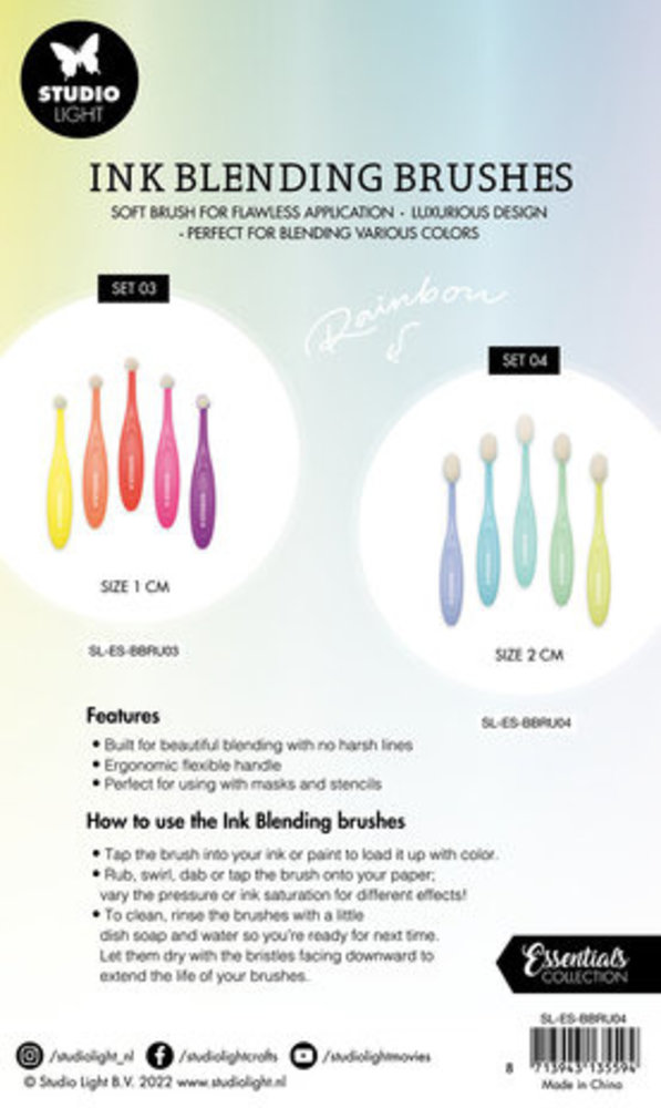 Studio Light Essentials Ink Blending Brushes 2 cm (SL-ES-BBRU04)