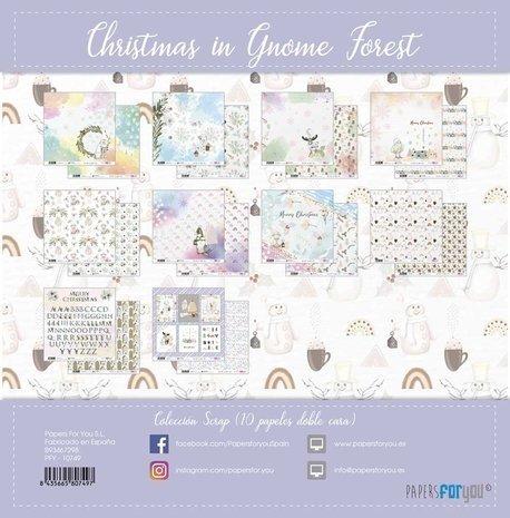 Papers For You Christmas In Gnome Forest 12x12 Inch Paper Pack (10pcs) (PFY-10749) Papers For You Christmas In Gnome Forest 12x12 Inch Paper Pack (10pcs) (PFY-10749)