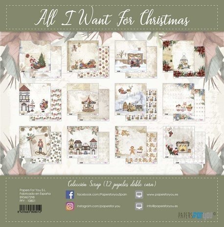 Papers For You All I Want For Christmas 12x12 Inch Paper Pack (PFY-10801) Papers For You All I Want For Christmas 12x12 Inch Paper Pack (PFY-10801)