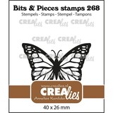 Crealies Bits & Pieces Clear Stamp Monarch Butterfly (CLBP268)