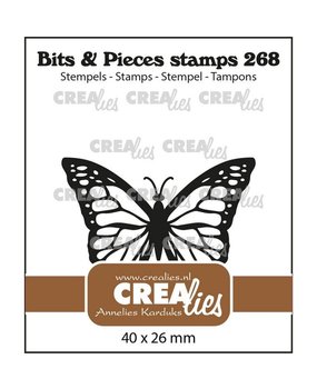 Crealies Bits & Pieces Clear Stamp Monarch Butterfly (CLBP268) Crealies Bits & Pieces Clear Stamp Monarch Butterfly (CLBP268)