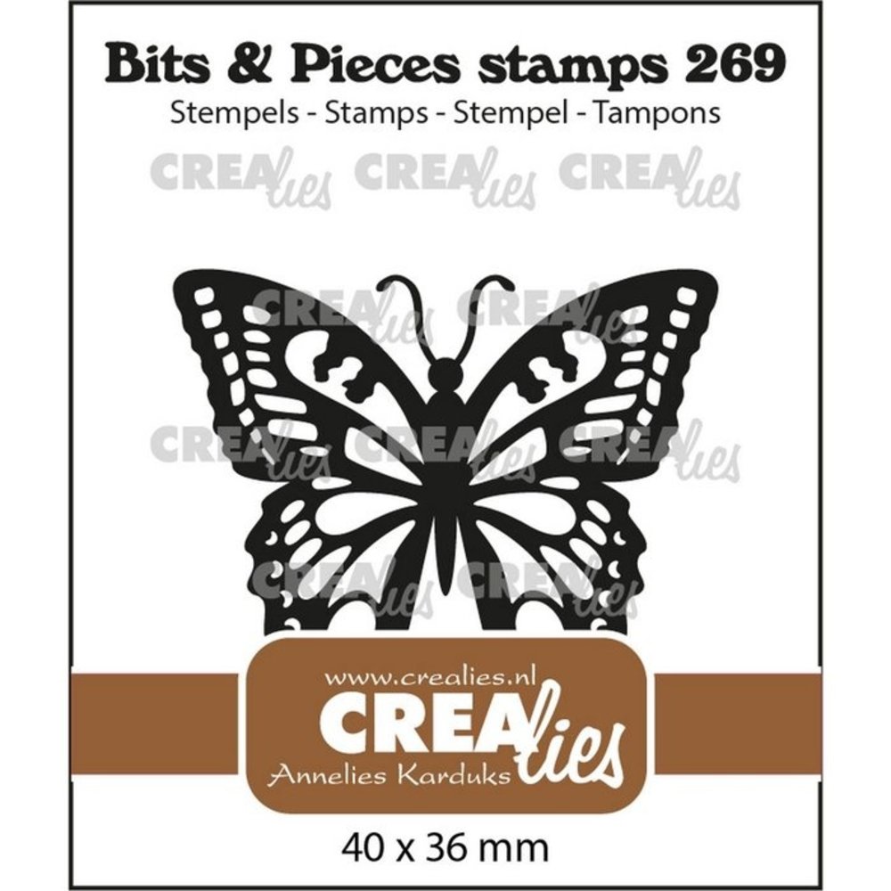 Crealies Bits & Pieces Clear Stamp Swallowtail Butterfly (CLBP269) Crealies Bits & Pieces Clear Stamp Swallowtail Butterfly (CLBP269)
