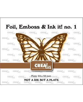Crealies Hot Foil Plate Monarch Butterfly (CLFEI01) Crealies Hot Foil Plate Monarch Butterfly (CLFEI01)