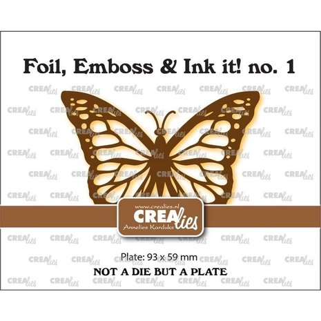 Crealies Hot Foil Plate Monarch Butterfly (CLFEI01) Crealies Hot Foil Plate Monarch Butterfly (CLFEI01)