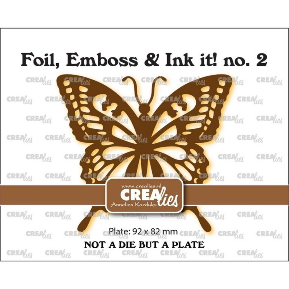 Crealies Hot Foil Plate Swallowtail Butterfly (CLFEI02)