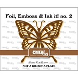 Crealies Hot Foil Plate Swallowtail Butterfly (CLFEI02)