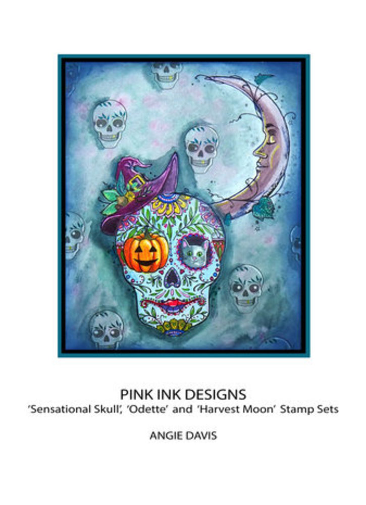 Pink Ink Designs Mythical Series Sensational Skull A5 Clear Stamps (PI191) Pink Ink Designs Mythical Series Sensational Skull A5 Clear Stamps (PI191)