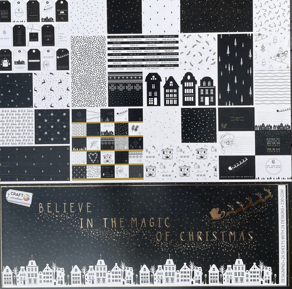 Craft Sensations Believe In The Magic of Christmas 12x12 Inch Paper Pad (CR0382K/22A)