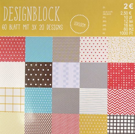 Craft Sensations Dots and Lines 10x10cm Design Block (CR0730/22T) Craft Sensations Dots and Lines 10x10cm Design Block (CR0730/22T)