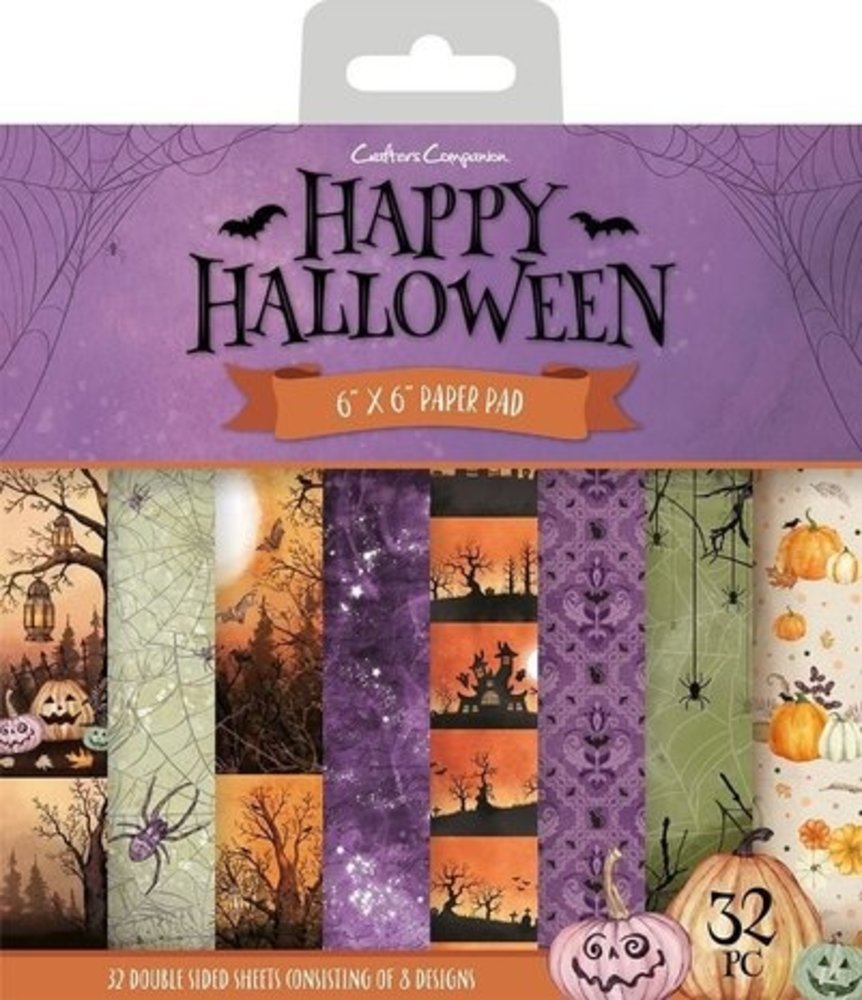 Crafter's Companion Happy Halloween 6x6 Inch Paper Pad (HAH-PAD6) Crafter's Companion Happy Halloween 6x6 Inch Paper Pad (HAH-PAD6)
