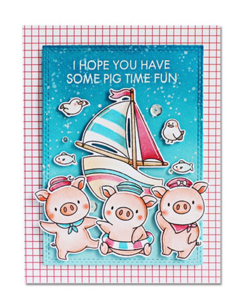 My Favorite Things Pig Time Fun Clear Stamps (YUZU-005)