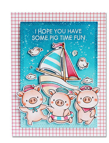 My Favorite Things Pig Time Fun Clear Stamps (YUZU-005)