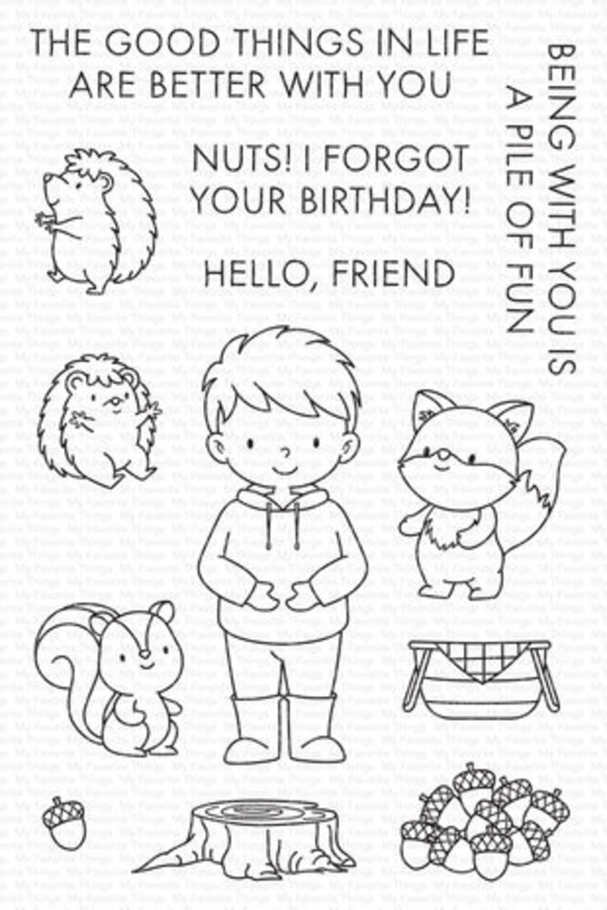 My Favorite Things Hoodie Weather Clear Stamps (YUZU-011)