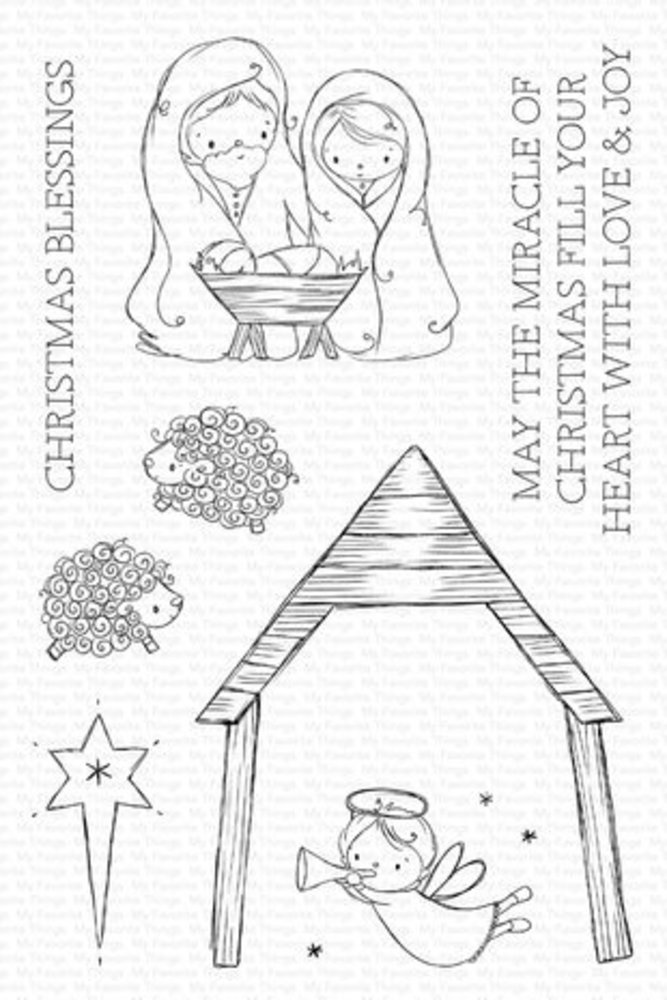 My Favorite Things Christmas Blessings Clear Stamps (RAM-040) My Favorite Things Christmas Blessings Clear Stamps (RAM-040)