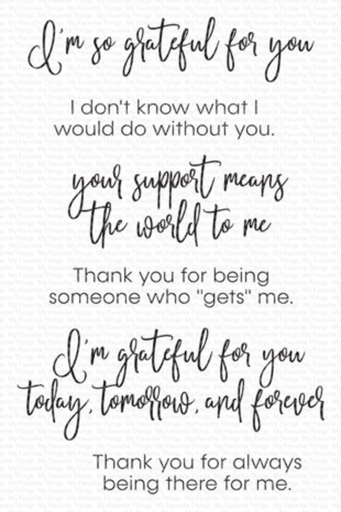 My Favorite Things Inside & Out Gratitude Clear Stamps (CS-722) My Favorite Things Inside & Out Gratitude Clear Stamps (CS-722)