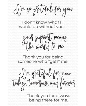 My Favorite Things Inside & Out Gratitude Clear Stamps (CS-722) My Favorite Things Inside & Out Gratitude Clear Stamps (CS-722)