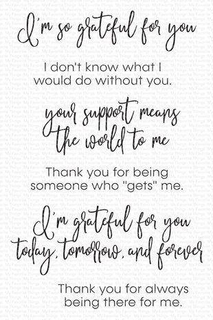 My Favorite Things Inside & Out Gratitude Clear Stamps (CS-722) My Favorite Things Inside & Out Gratitude Clear Stamps (CS-722)