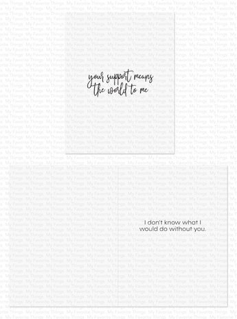 My Favorite Things Inside & Out Gratitude Clear Stamps (CS-722) My Favorite Things Inside & Out Gratitude Clear Stamps (CS-722)