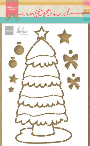 Marianne Design Masking Stencil A5 Christmas Tree (PS8133) Marianne Design Masking Stencil A5 Christmas Tree (PS8133)
