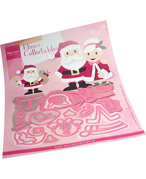 Marianne Design Collectable Eline's Santa & Mrs Claus (COL1517) Marianne Design Collectable Eline's Santa & Mrs Claus (COL1517)