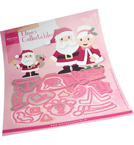 Marianne Design Collectable Eline's Santa & Mrs Claus (COL1517) Marianne Design Collectable Eline's Santa & Mrs Claus (COL1517)