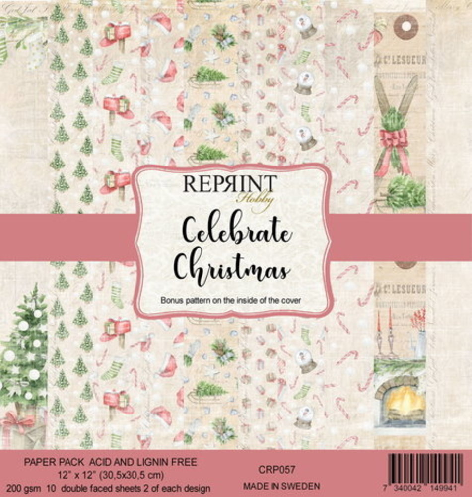 Reprint Celebrate Christmas 12x12 Inch Paper Pack (CRP057) Reprint Celebrate Christmas 12x12 Inch Paper Pack (CRP057)