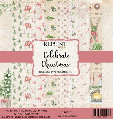 Reprint Celebrate Christmas 12x12 Inch Paper Pack (CRP057) Reprint Celebrate Christmas 12x12 Inch Paper Pack (CRP057)