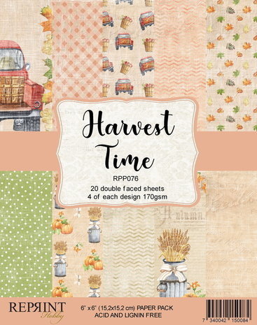 Reprint Harvest Time 6x6 Inch Paper Pack (RPP076) Reprint Harvest Time 6x6 Inch Paper Pack (RPP076)