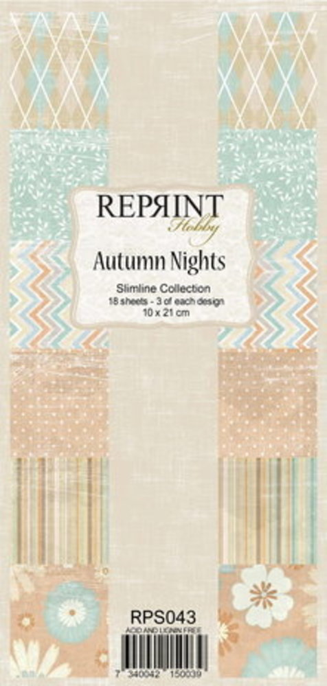 Reprint Autumn Nights Slimline Paper Pack (RPS043) Reprint Autumn Nights Slimline Paper Pack (RPS043)