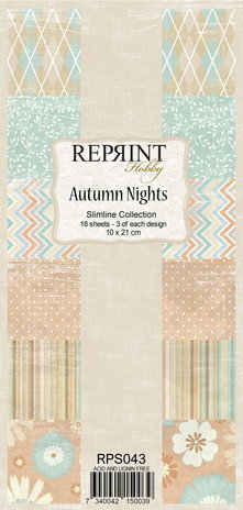 Reprint Autumn Nights Slimline Paper Pack (RPS043) Reprint Autumn Nights Slimline Paper Pack (RPS043)