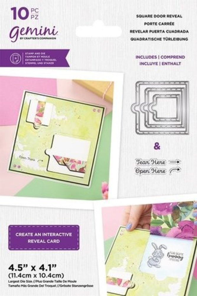 Gemini Door Reveal Stamp & Die Square (GEM-STD-SDR) Gemini Door Reveal Stamp & Die Square (GEM-STD-SDR)