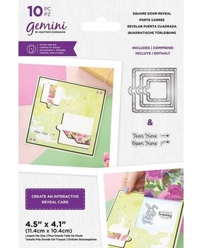 Gemini Door Reveal Stamp & Die Square (GEM-STD-SDR) Gemini Door Reveal Stamp & Die Square (GEM-STD-SDR)