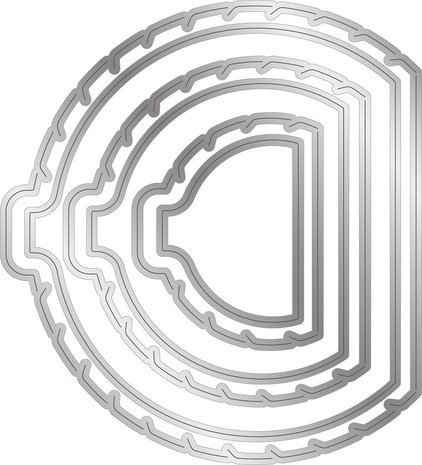 Gemini Door Reveal Stamp & Die Curved (GEM-STD-CDR)