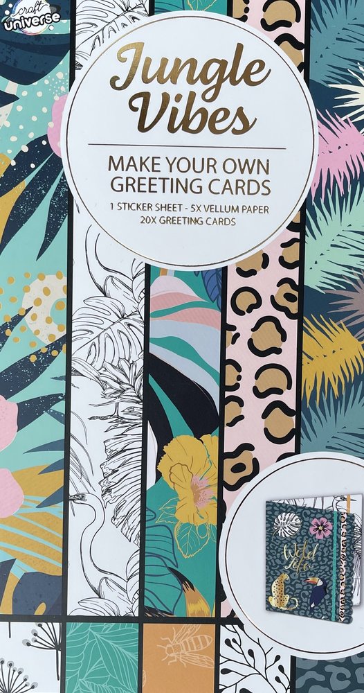 Craft Universe Jungle Vibes Slimline Paper Pad (3010421) Craft Universe Jungle Vibes Slimline Paper Pad (3010421)