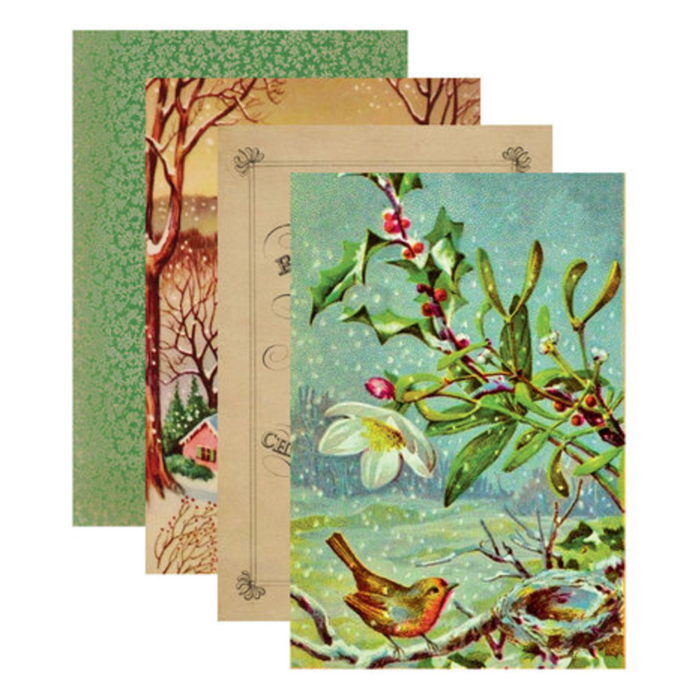 Spellbinders Christmas Flea Market Finds Home for the Holidays 6x9 Inch Paper Pad (CH-021) Spellbinders Christmas Flea Market Finds Home for the Holidays 6x9 Inch Paper Pad (CH-021)