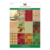 Spellbinders Christmas Flea Market Finds Christmas Velvet 6x9 Inch Paper Pad (CH-022)