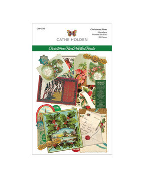 Spellbinders Christmas Flea Market Finds Christmas Pines Miscellany Printed Die Cuts (CH-020) Spellbinders Christmas Flea Market Finds Christmas Pines Miscellany Printed Die Cuts (CH-020)