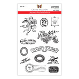 Spellbinders Christmas Flea Market Finds Compliments of the Season Clear Stamps (STP-146)