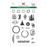 Spellbinders Christmas Flea Market Finds Hand Made Holidays Clear Stamps (STP-147)