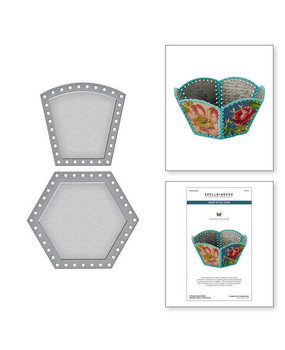 Spellbinders Christmas Flea Market Finds Snijmal Vintage Handcrafted Hexagon Base and Side Bowl (CH-015) Spellbinders Christmas Flea Market Finds Snijmal Vintage Handcrafted Hexagon Base and Side Bowl (CH-015)